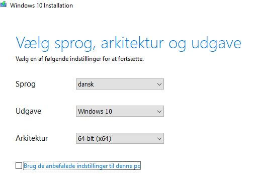 windows 10 installation usb sprog arkitentur udgave.JPG